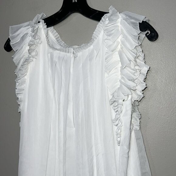 White House Black Market MICRO PLEATED SHELL - Picture 8 of 8